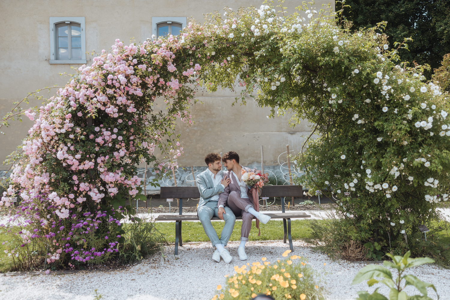 Hochzeit Elopement Merian Gärten Basel